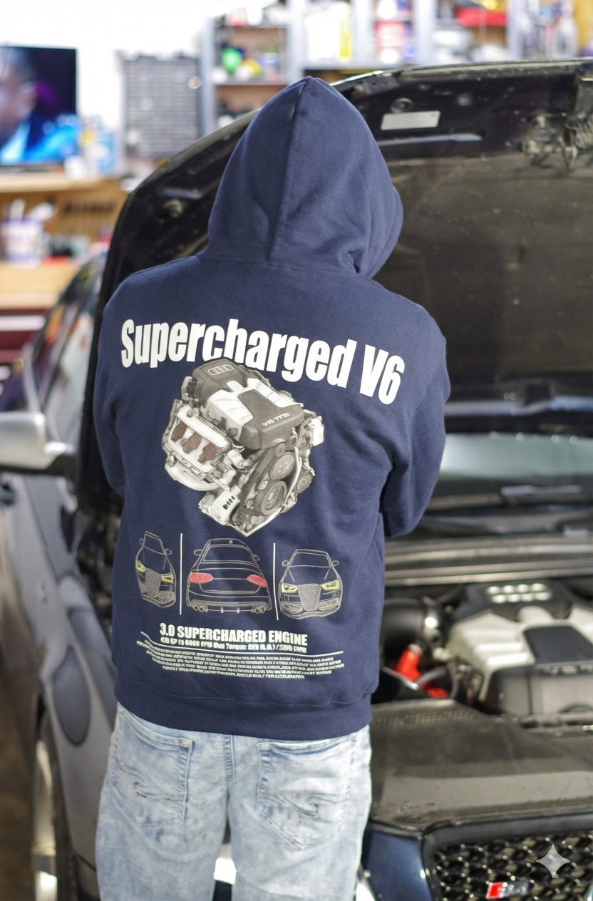 Supercharged V6 Hoodie