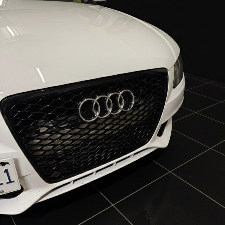 Gloss Black Honeycomb Grille – Audi A4/S4 (2010-2012 B8)