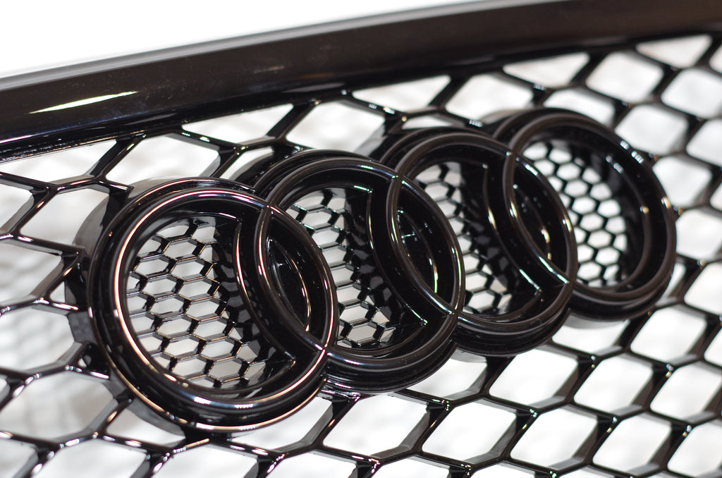 Gloss Black Honeycomb Grille – Audi A4/S4 (2010-2012 B8)