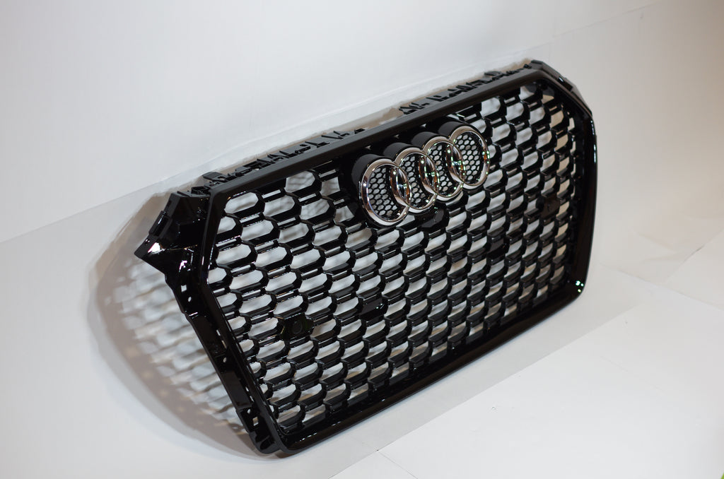 Gloss Black Honeycomb Grille – Audi A4/S4 (2017-2019 B9)