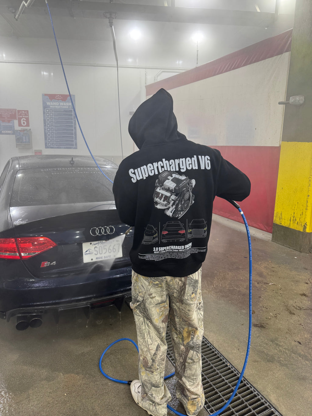 Supercharged V6 Hoodie